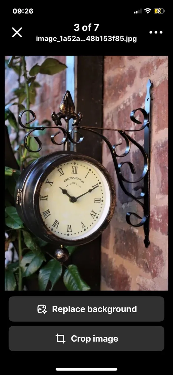 NEW Outdoor Station Clock Thermometer - Image 2