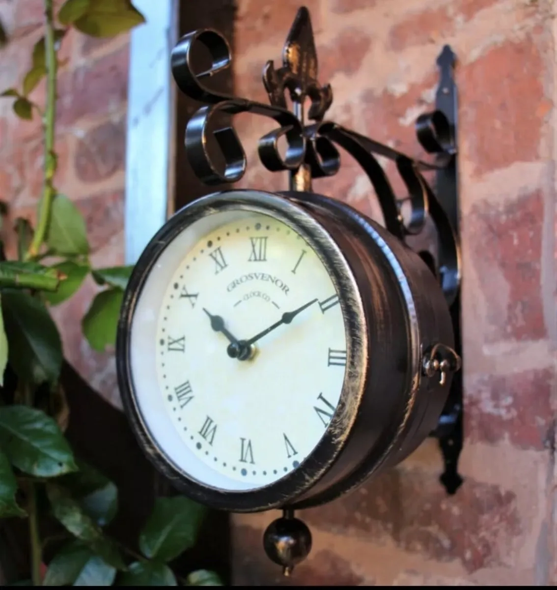 NEW Outdoor Station Clock Thermometer - Image 3