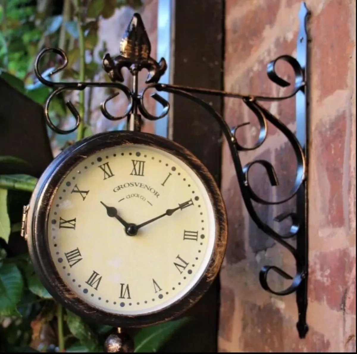 NEW Outdoor Station Clock Thermometer - Image 4