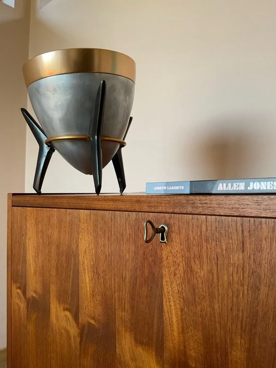 Mid century vinyl cabinet - bar vintage retro - Image 3