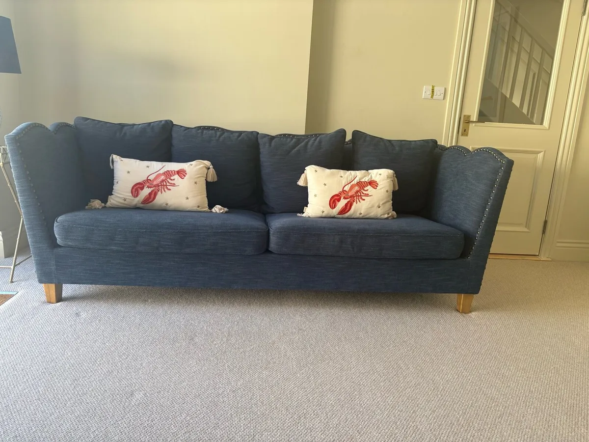 Couch Navy Brand New - Image 1