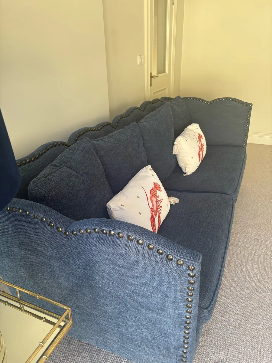 Couch Navy Brand New - Image 3