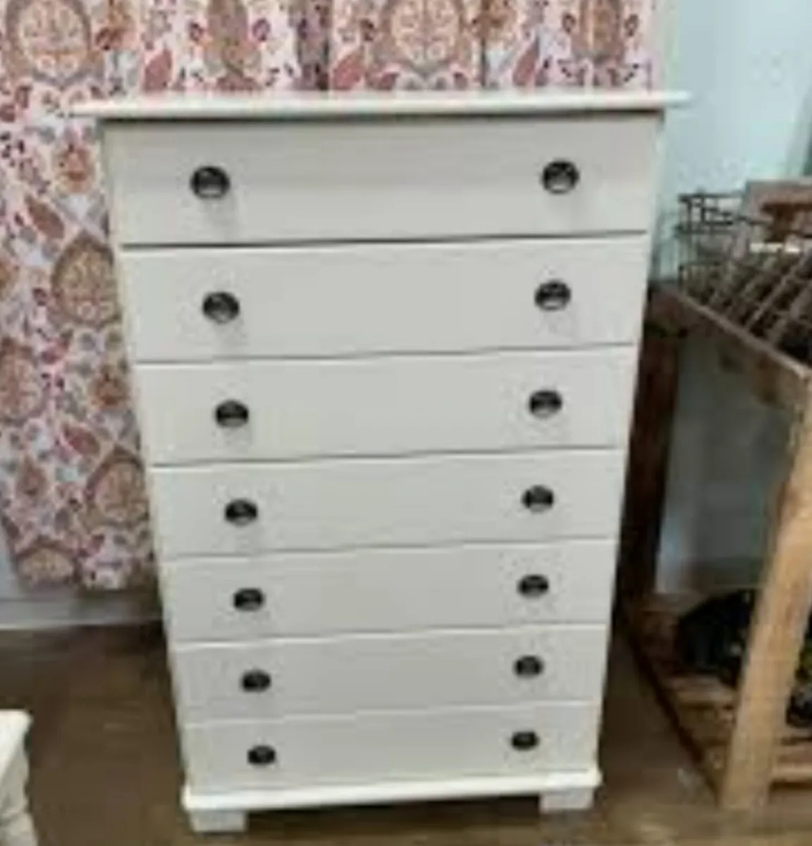 Large white chest of drawers