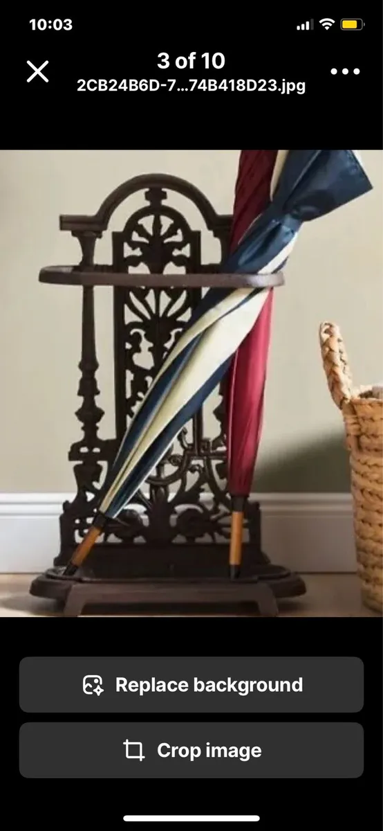 Vintage Style Cast Iron Umbrella Stand NEW - Image 2
