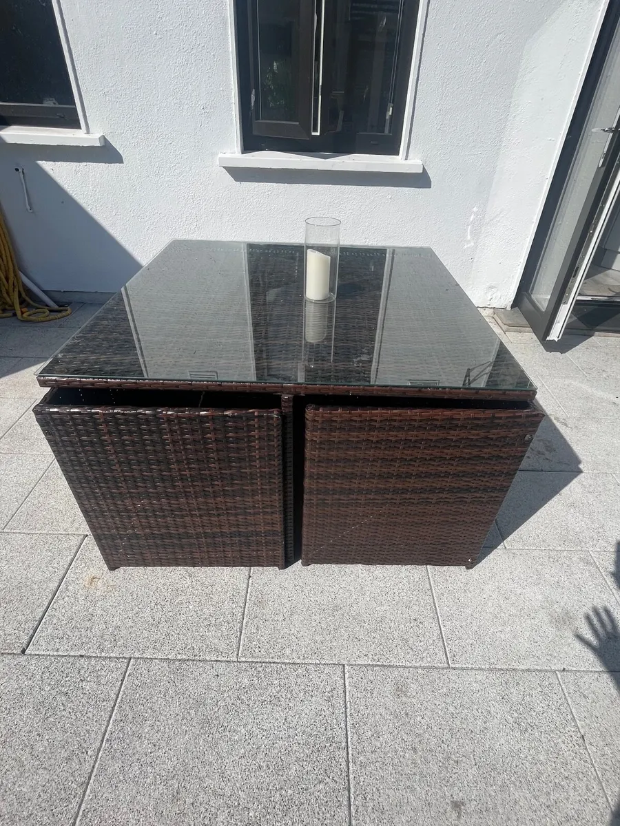 Capri 5 piece rattan cube set - Image 4