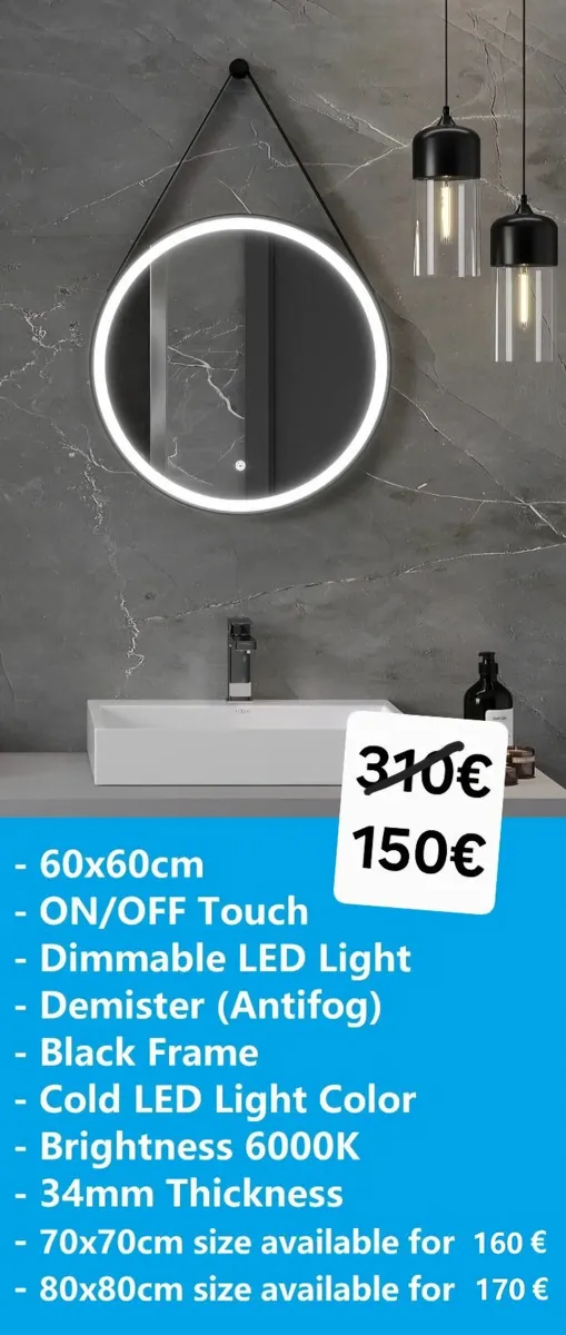 LED Bathroom Mirror - Image 1