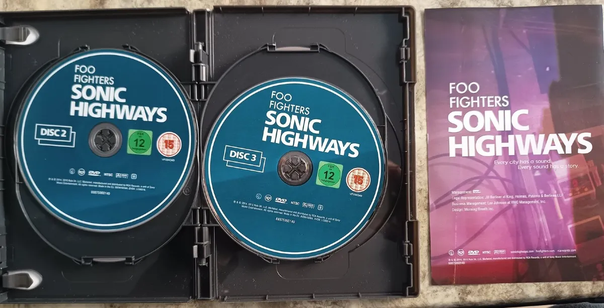 Foo Fighters Sonic Highways Concert 4 DVD's - Image 2