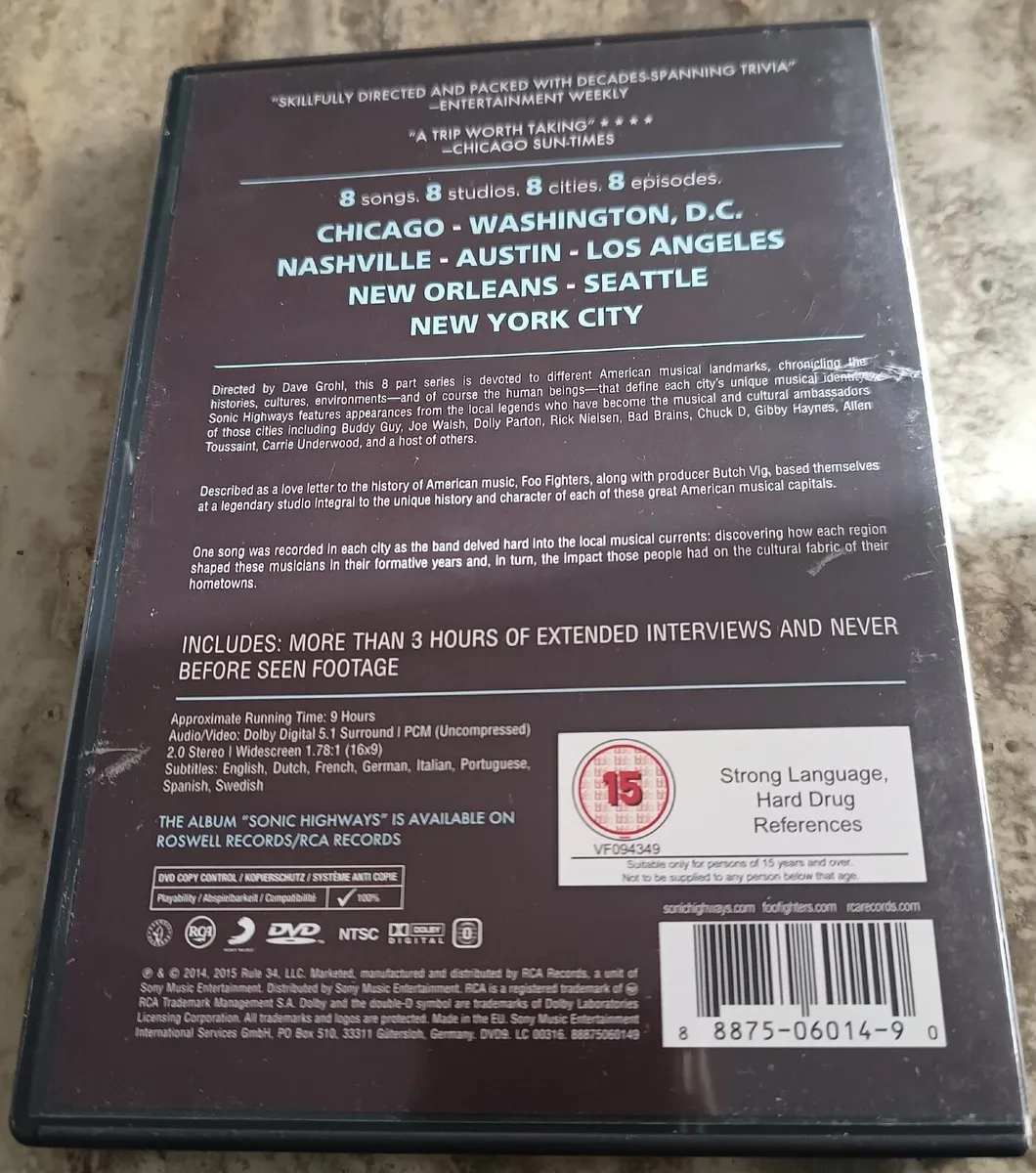 Foo Fighters Sonic Highways Concert 4 DVD's - Image 3