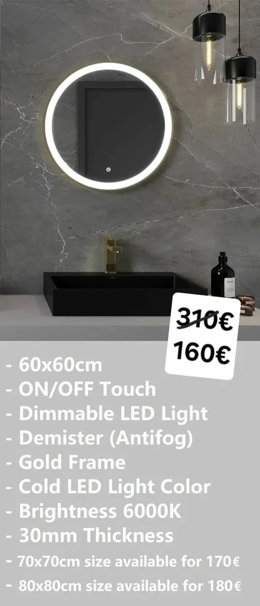 LED Bathroom Mirror - Image 1