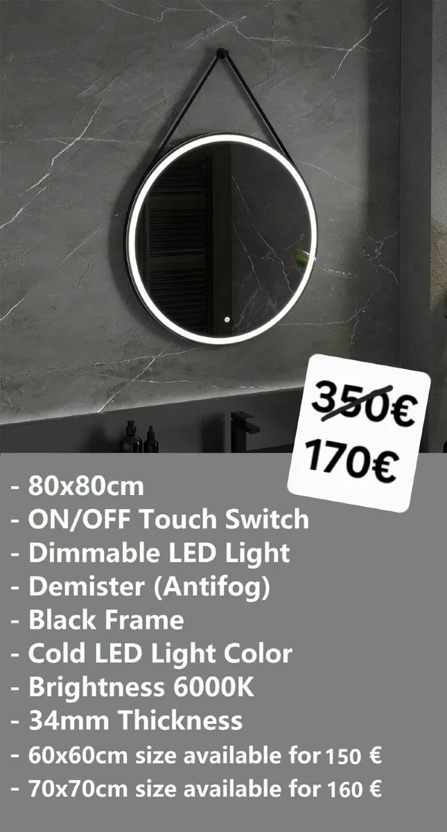 LED Bathroom Mirror - Image 1