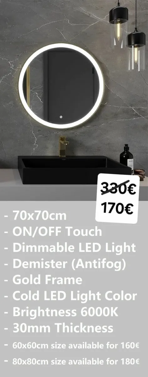 LED Bathroom Mirror - Image 1