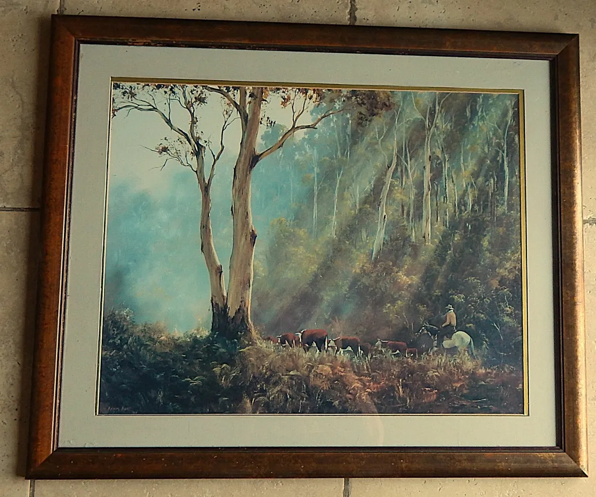 Large Print of Kevin Best Painting in Ornate Frame - Image 1