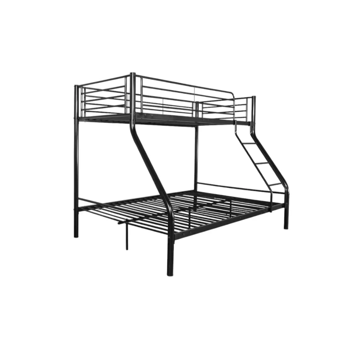 Durable Triple Bunk Bed with Double Bottom for Roo - Image 1