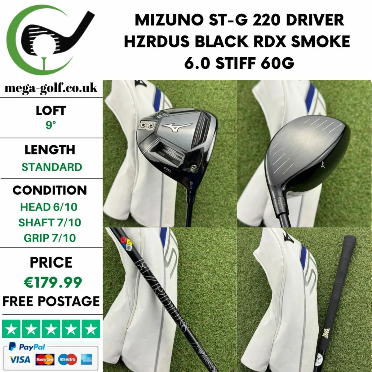 MIZUNO ST-G 220 DRIVER / 9° / STIFF - Image 1