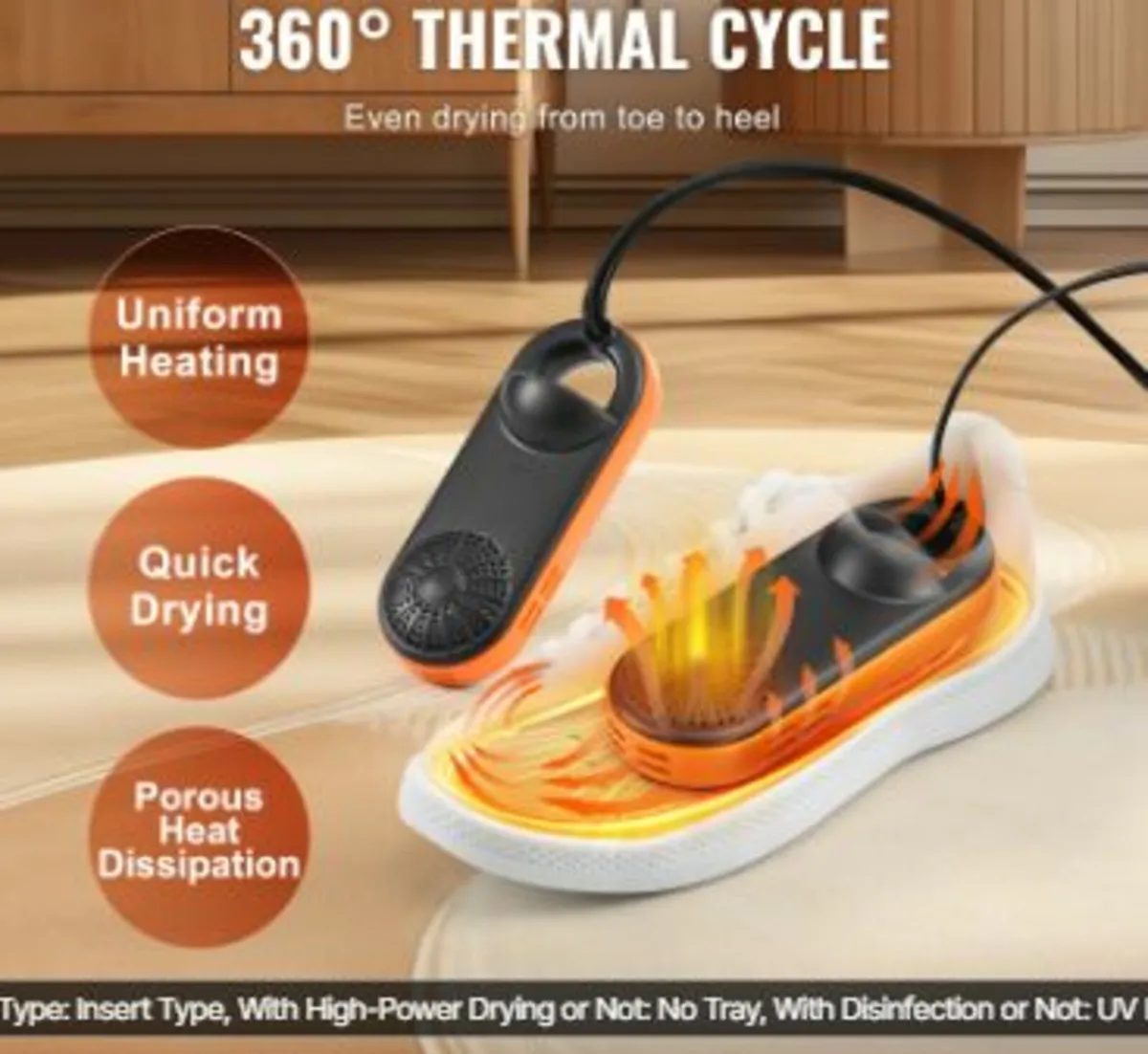 Portable Shoe Dryer Boot Dryer with Quick & Even - Image 2