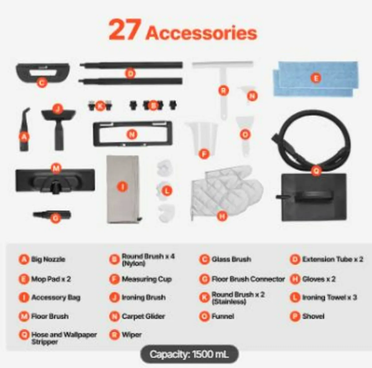 Steam Cleaner Multipurpose Steamer with 27 - Image 2