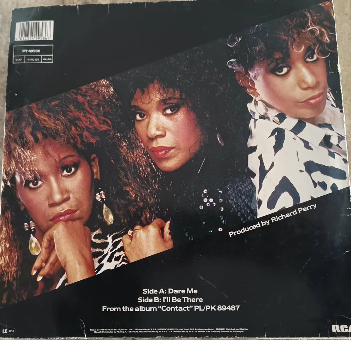 Pointer Sisters Dare Me Vynil Record - Image 3