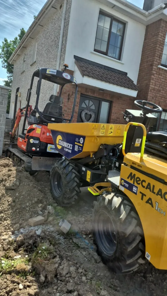 Mini digger, tractor and dump trailer hire - Image 2