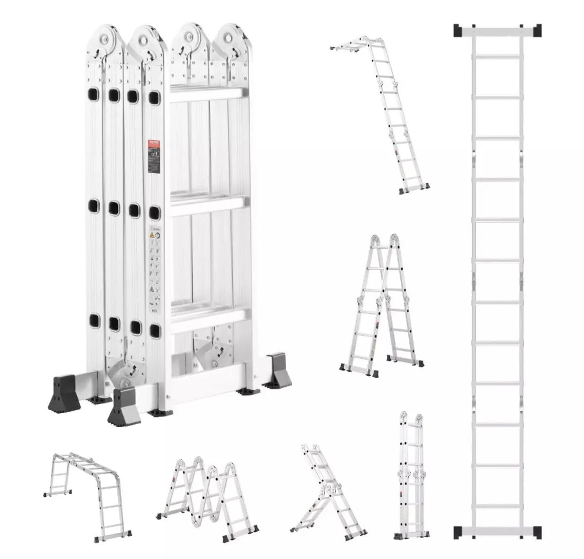 3.5m Metre Multi-Purpose Folding Ladder 7-in-1 NEW - Image 1