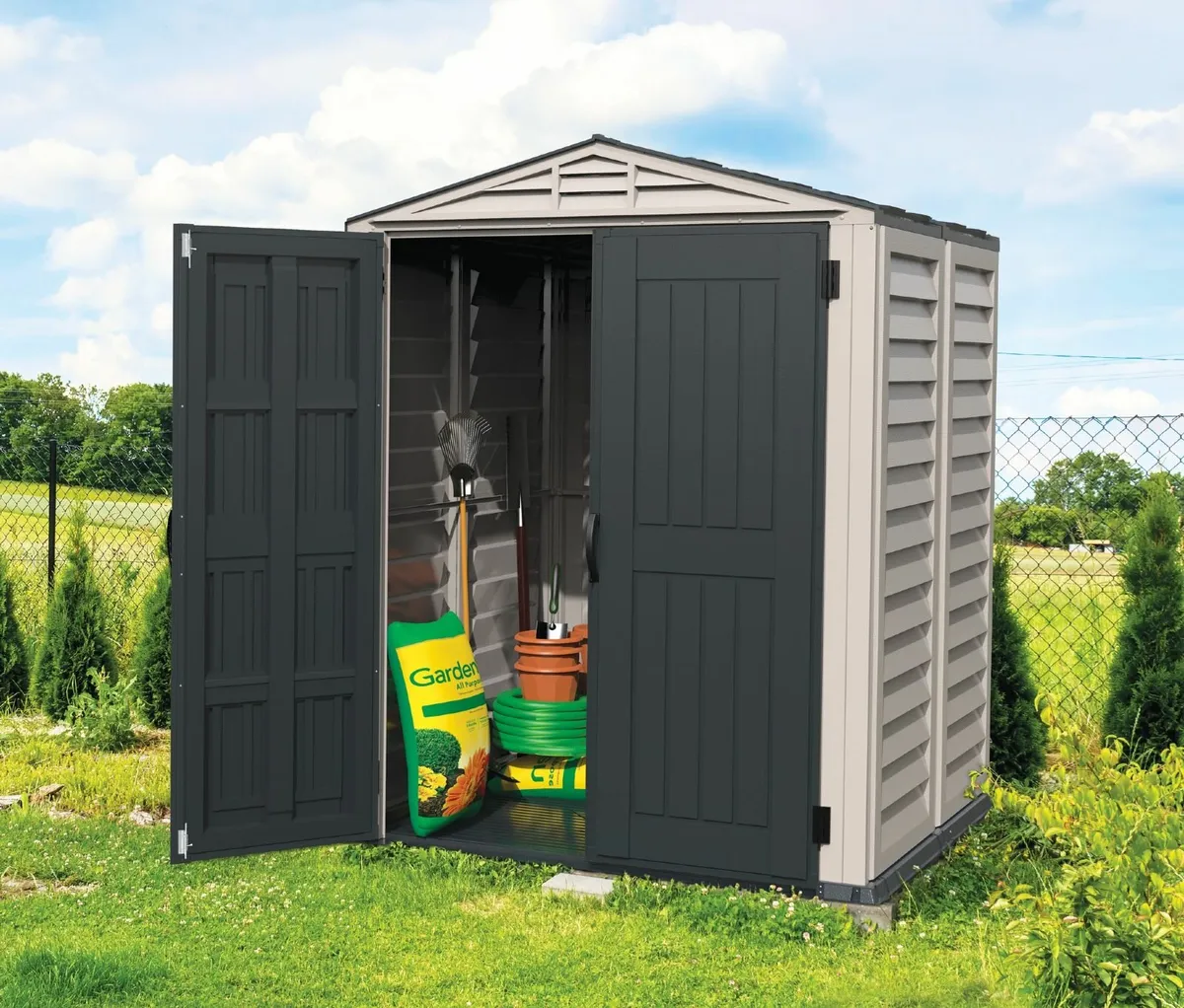 Discover our range of Vinyl Maintenance Free sheds - Image 1