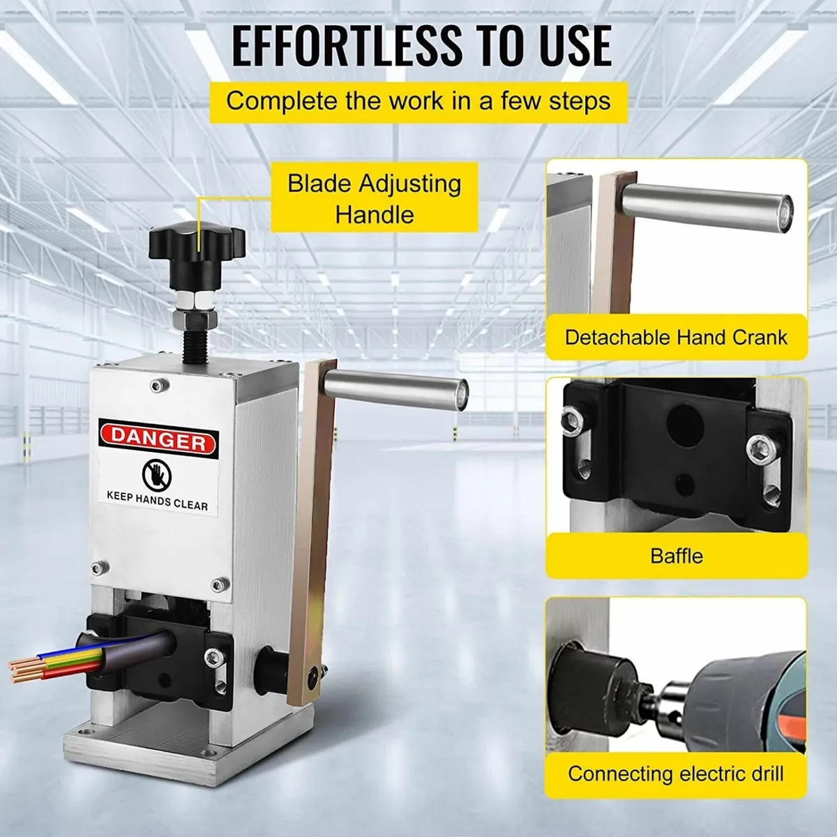 Aluminium Alloy Manual Cable/Wire Stripper Machine - Image 2