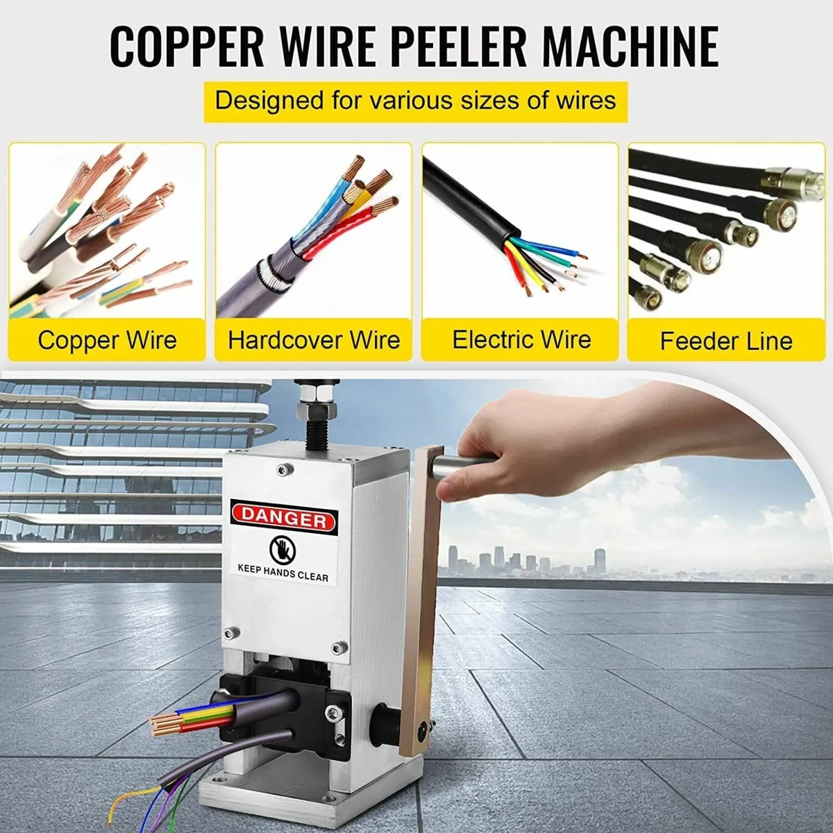 Aluminium Alloy Manual Cable/Wire Stripper Machine - Image 3