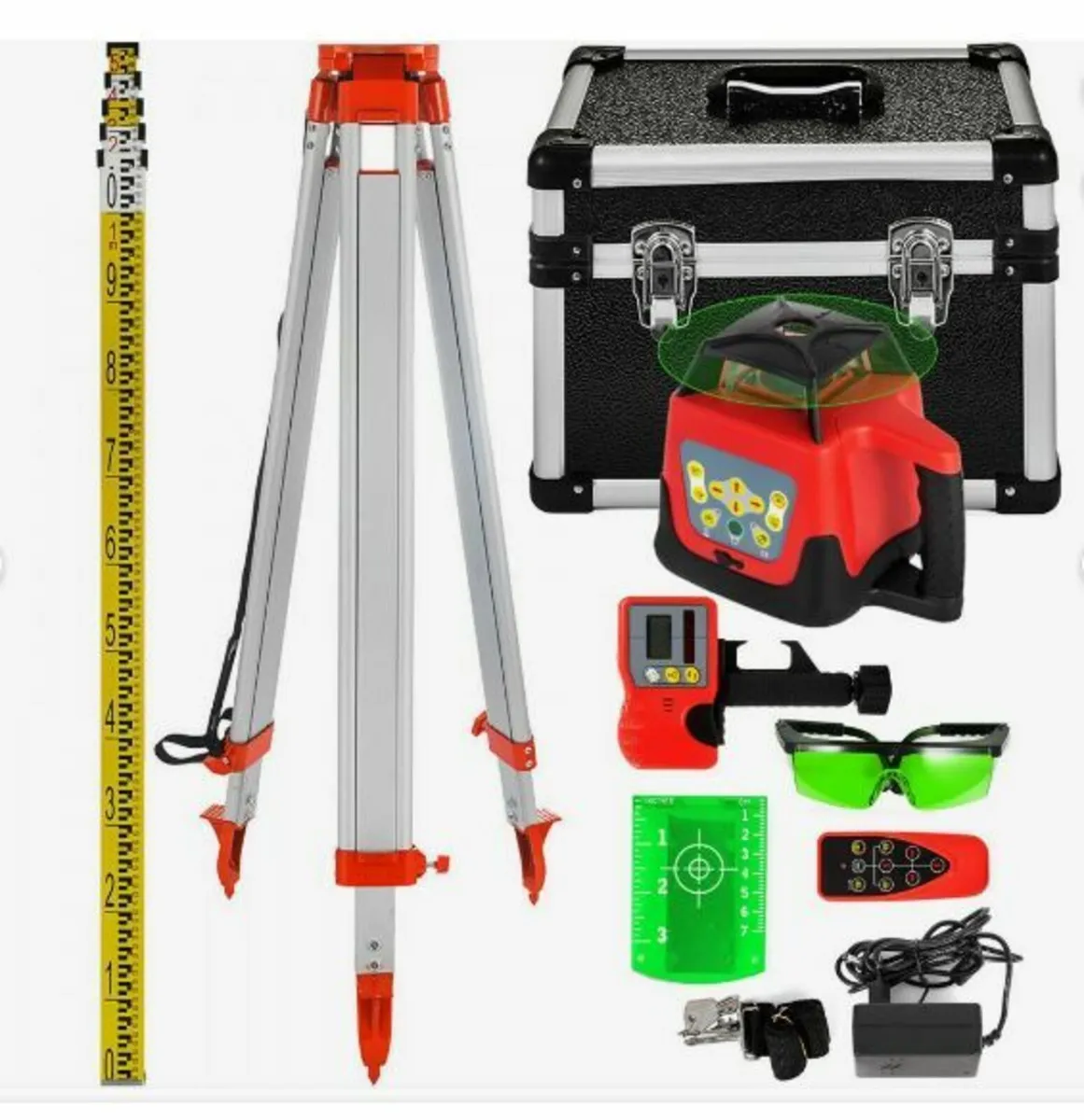 Green Rotary Laser Level Kit with Adjustable - Image 1