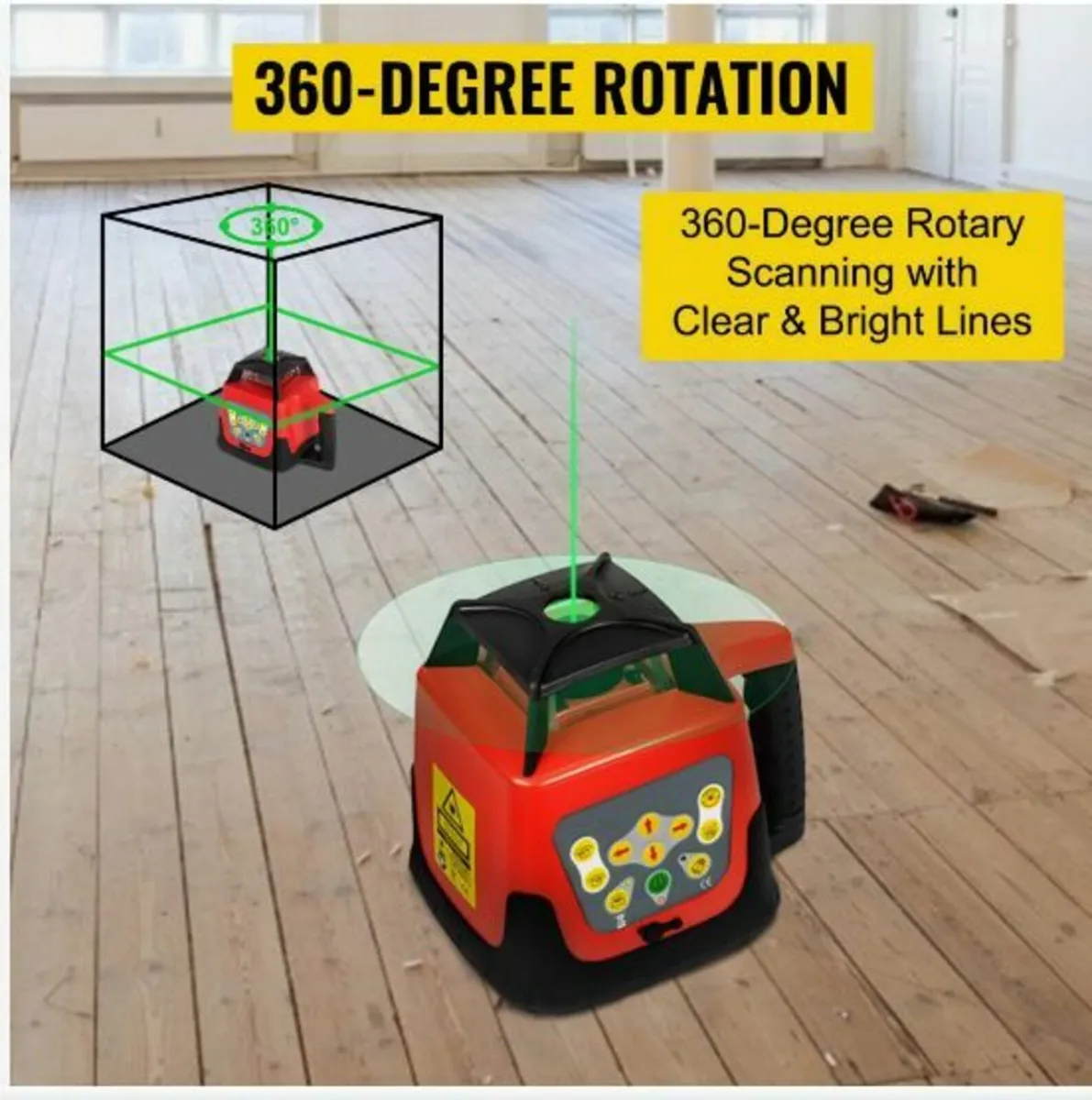 Green Rotary Laser Level Kit with Adjustable - Image 4