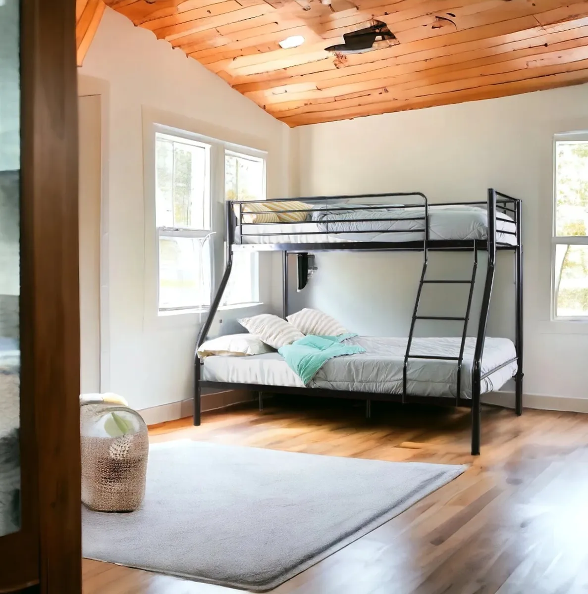 Affordable Triple Metal Bunk Bed – Space-Saving - Image 1