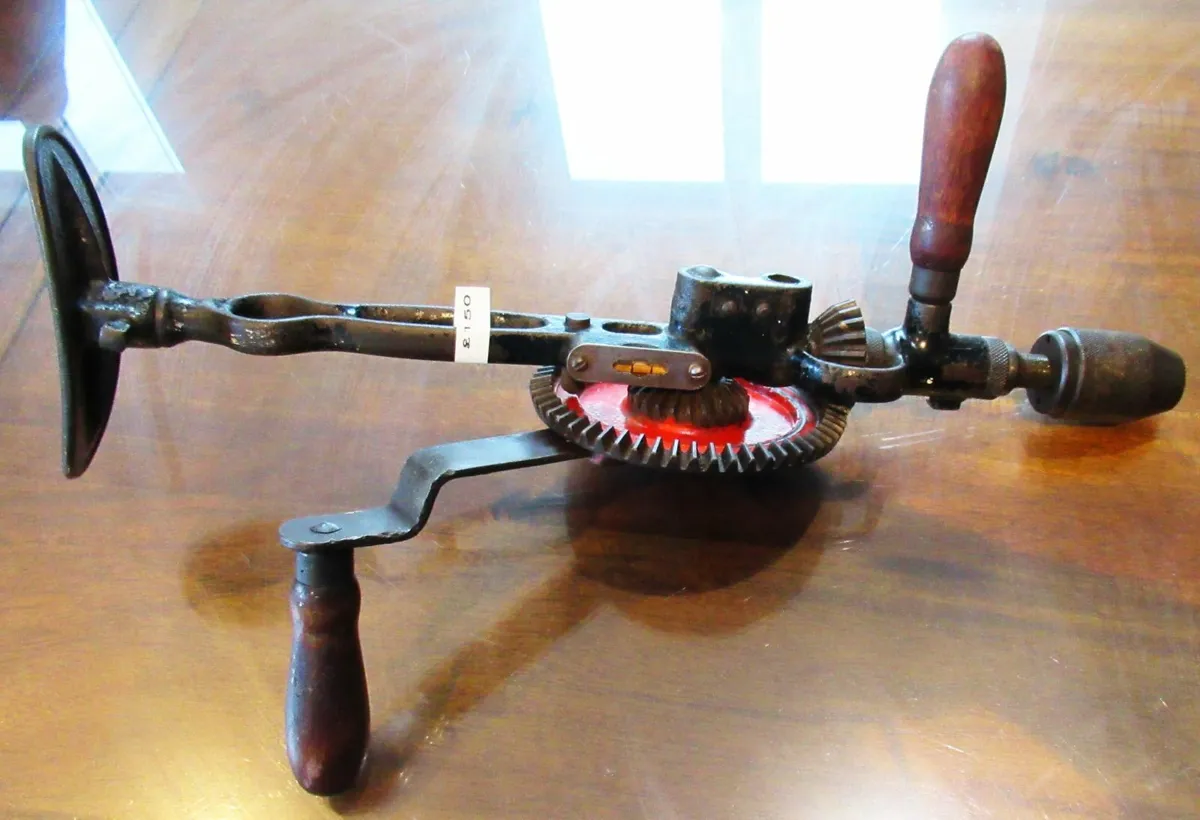 Antique vintage tools chest drill Millers breast - Image 1