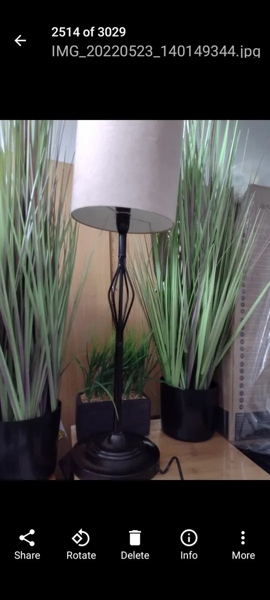 Wrought iron floor lamp or table lamp - Image 2