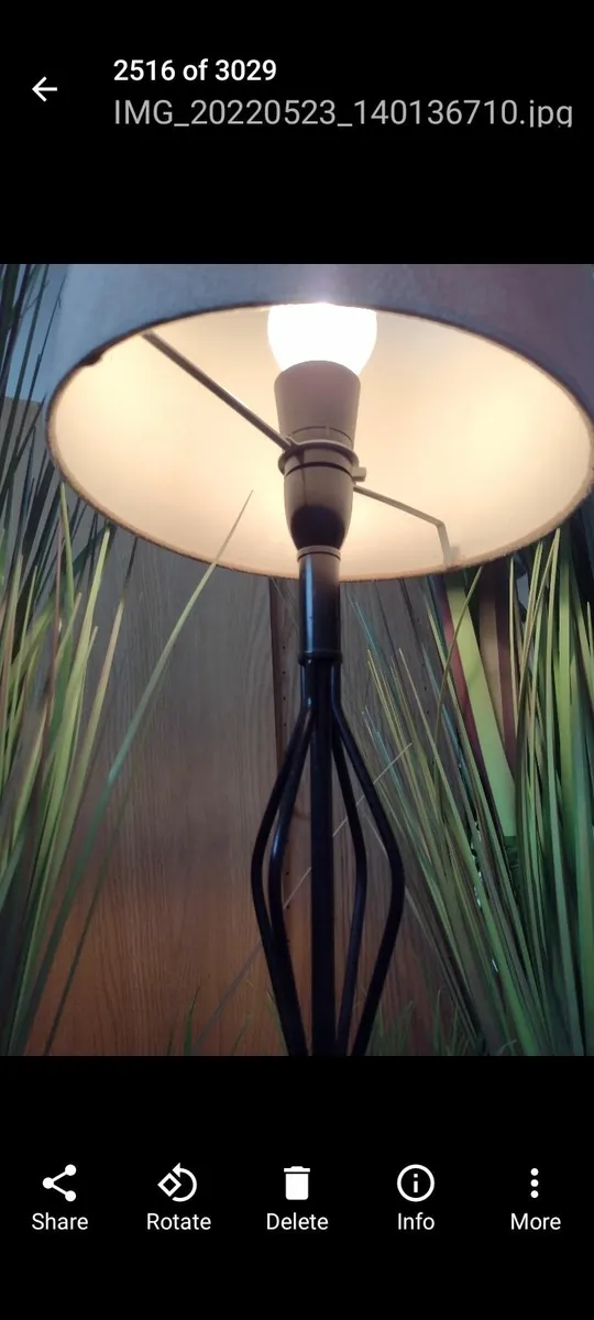 Wrought iron floor lamp or table lamp - Image 3