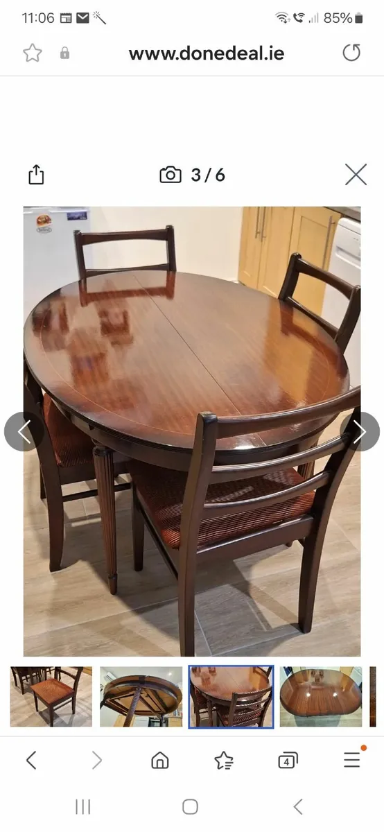 Dining table and chairs. - Image 4