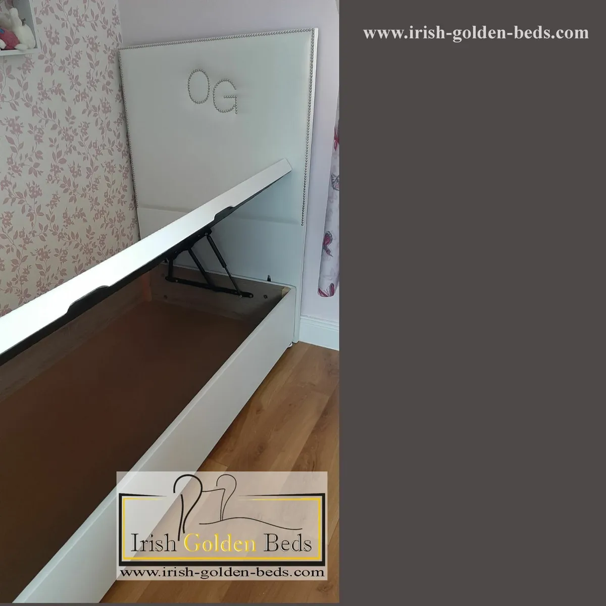 Ottoman Storage Bed Gas Lift Frame Base End Lift O - Image 4