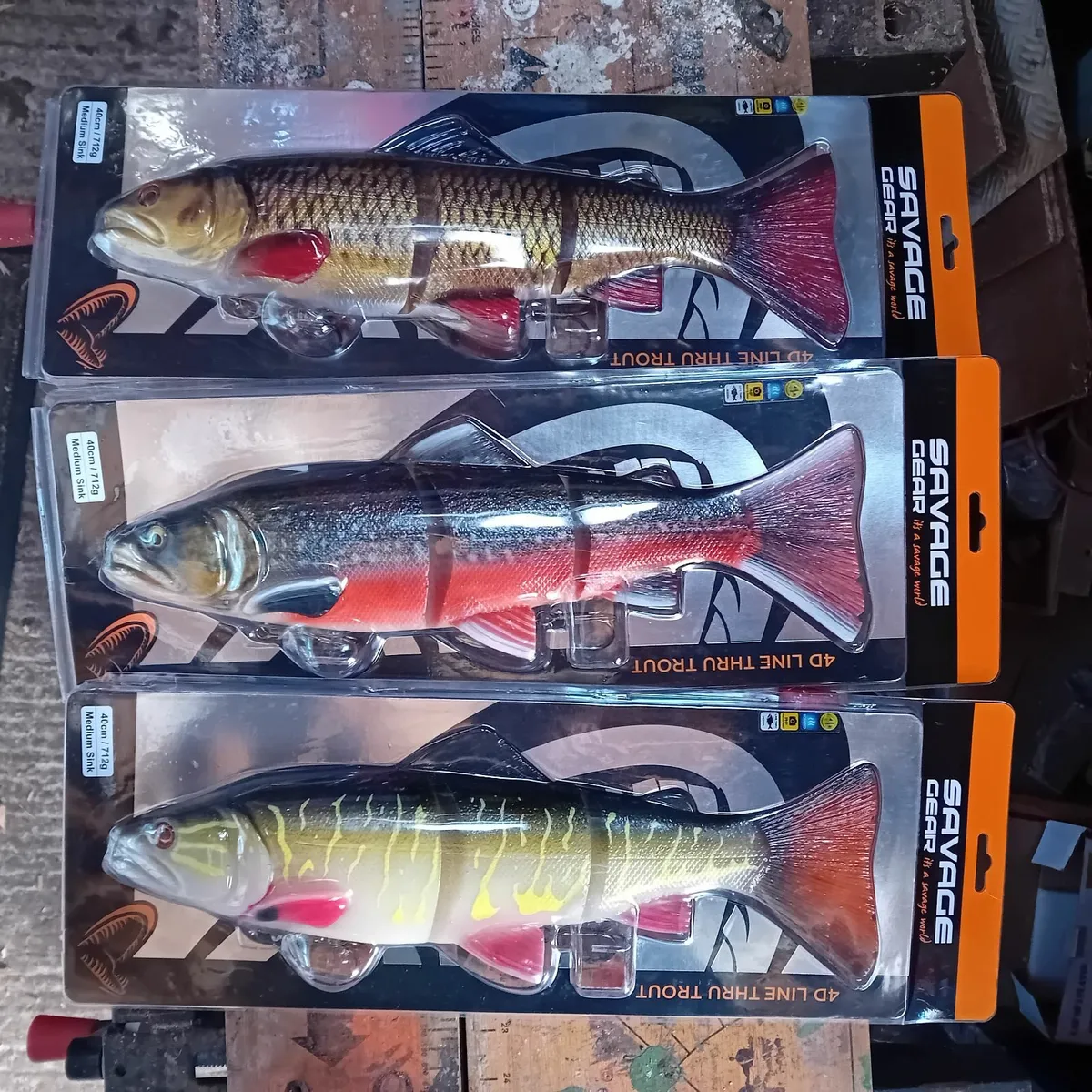 40cm Savage Gear Line Thru Trout - Image 2