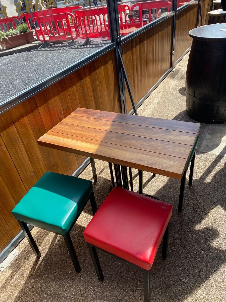 Tables and stools ideal for out door dining - Image 2