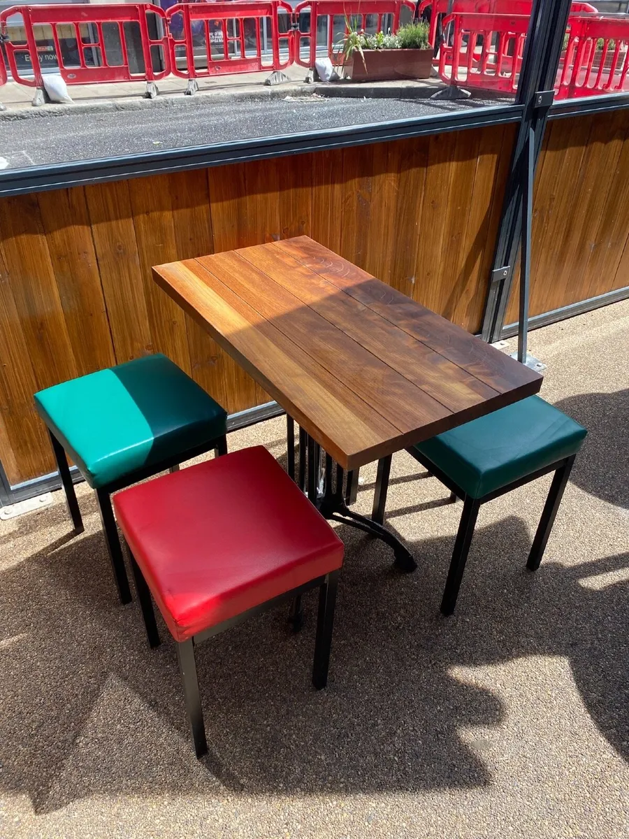 Tables and stools ideal for out door dining - Image 3