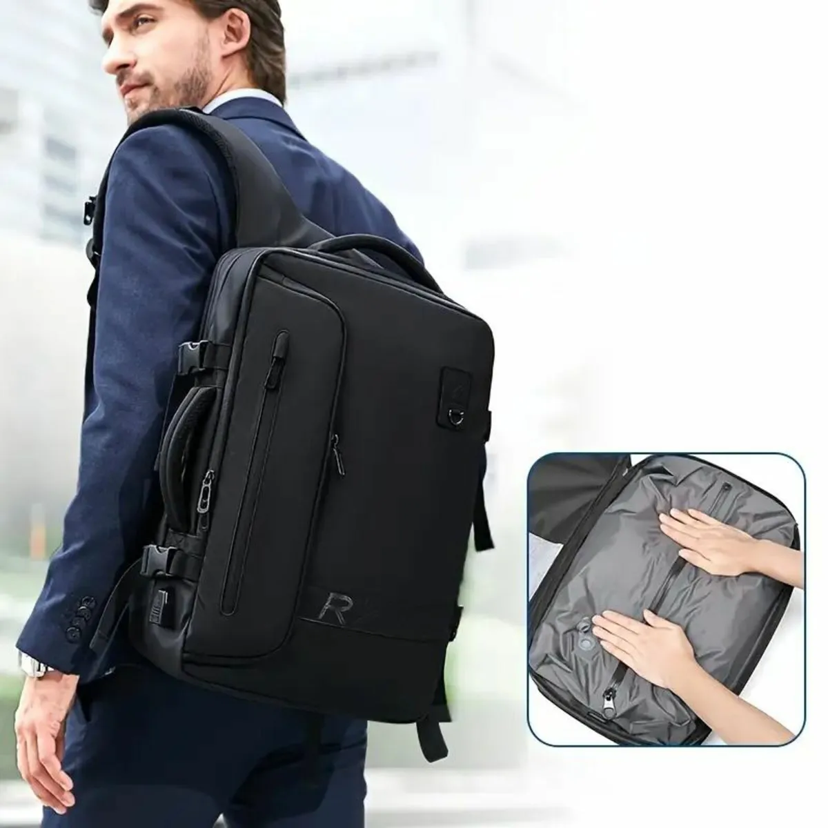 Airbag Compression Travel Backpack - Image 4