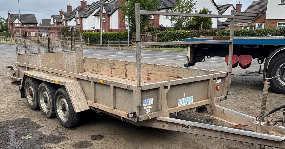 Ifor Williams 14ft plant trailer - Image 1