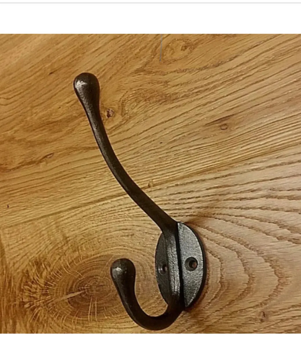 6 x Cast Iron Clothes Coat Hooks Retro Style NEW - Image 2