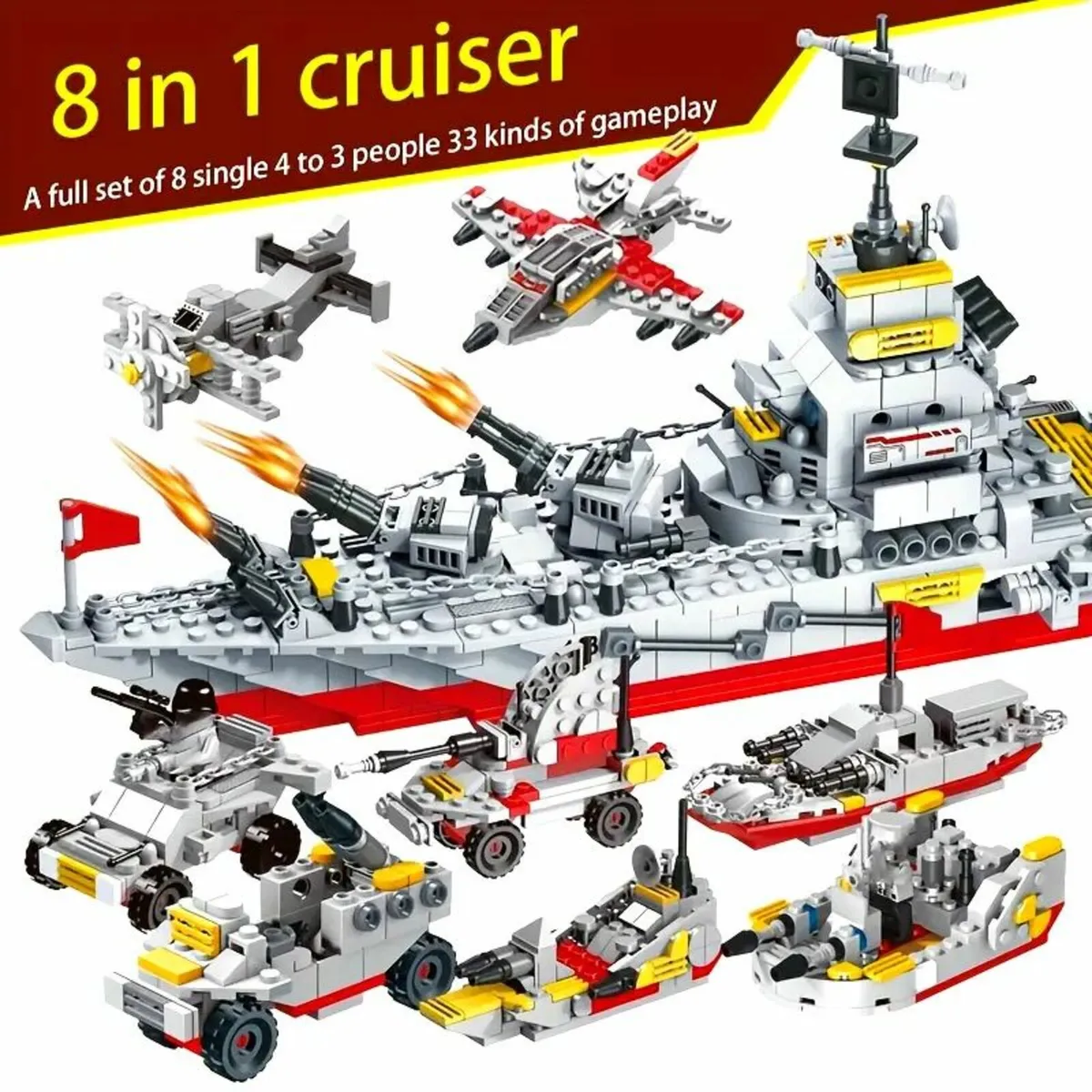 Building Block Cruiser Children's Gift - Image 2