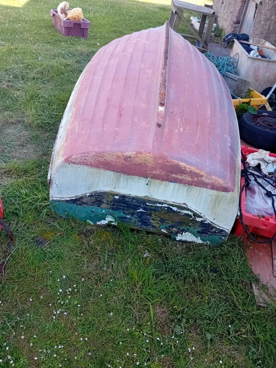 13-foot fiberglass clinker punt & engine for sale - Image 1