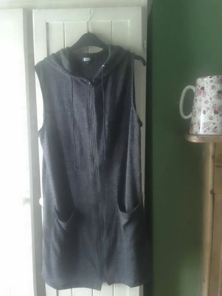 BIC BOC GREY LONG FINE KNIT HOODED CARDIGAN 14 - Image 4