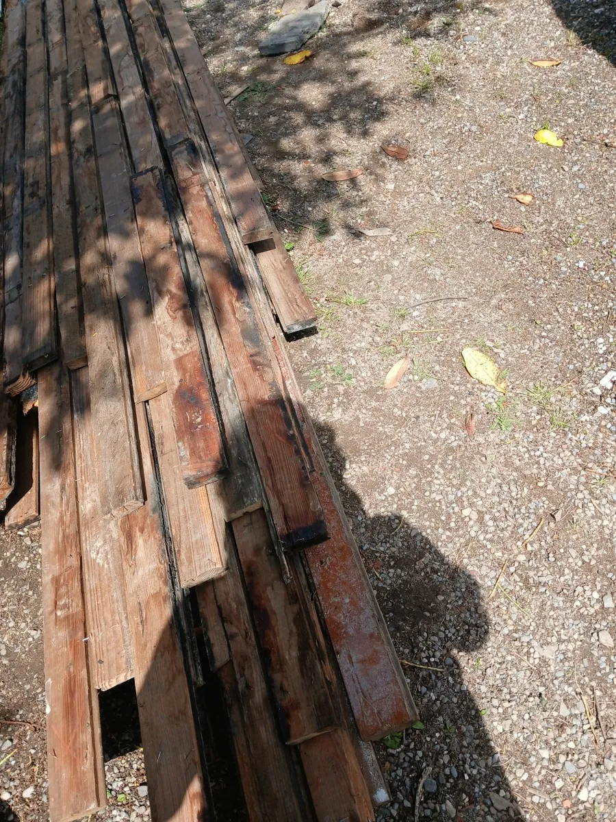 old pitch pine floor boards - Image 2