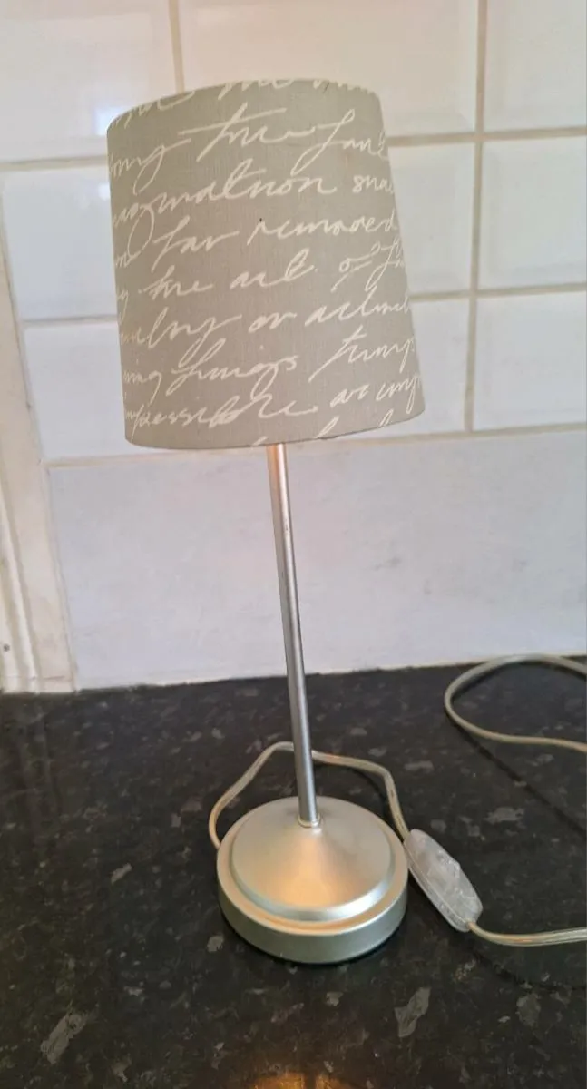 Small old chrome table lamp - Image 1