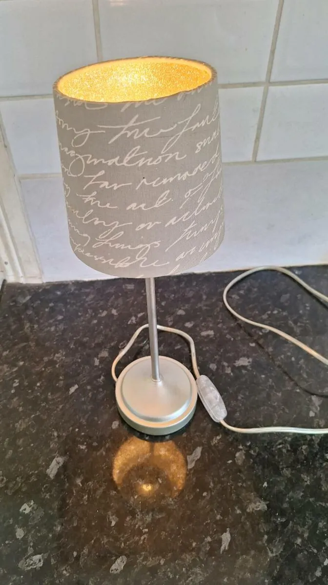 Small old chrome table lamp - Image 2