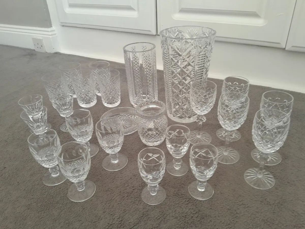 Waterford Crystal Glass - Set of 24 Pieces Vintage - Image 2