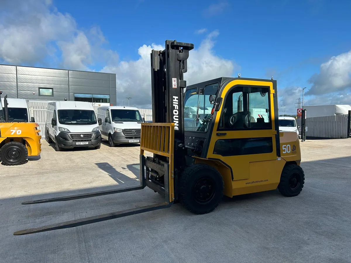 2023 HIFOUNE FD50 5 TONNE 4 METRE FORKLIFT - Image 1