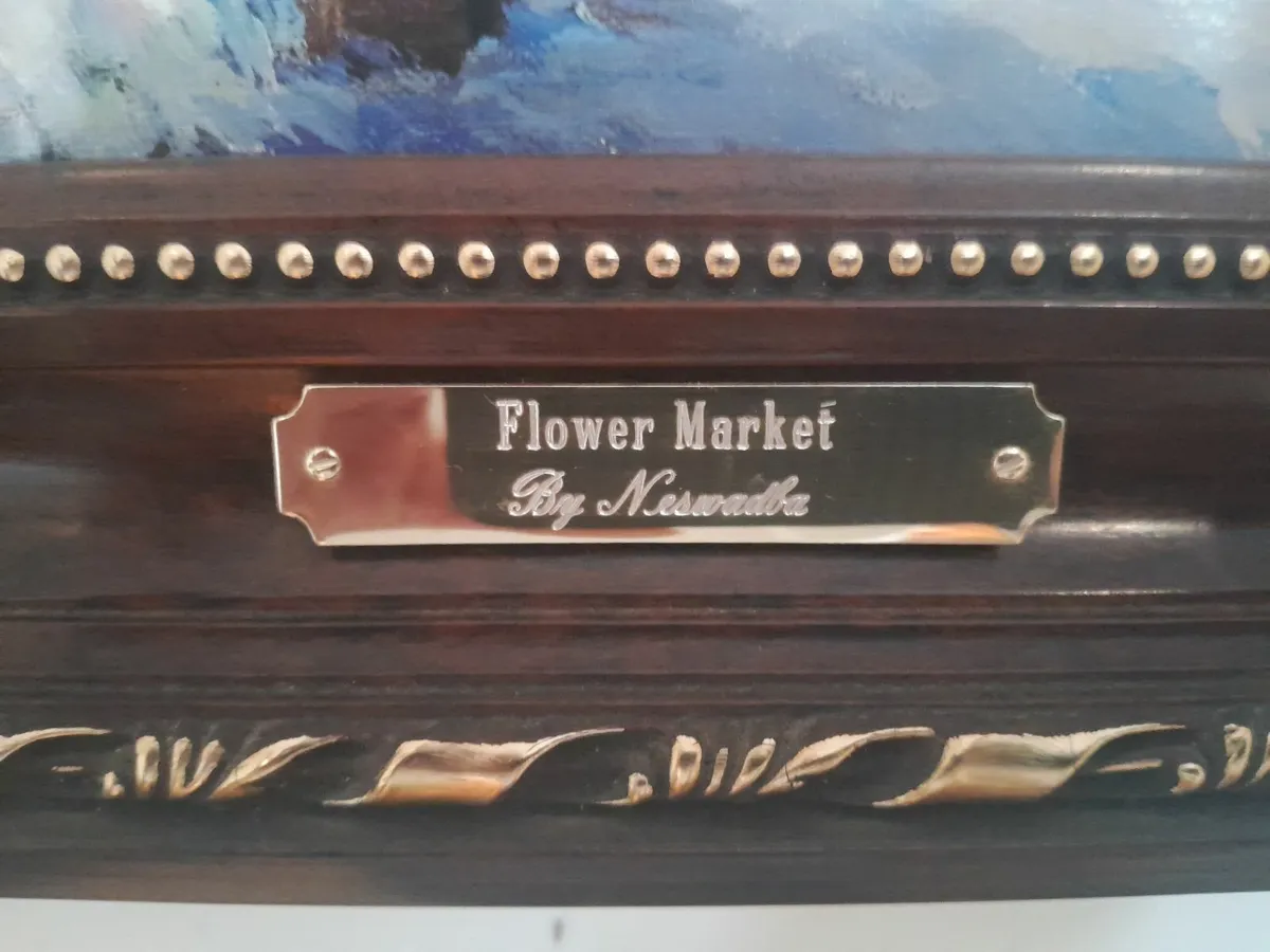 Flower Market - Gerhard Neswadba Framed Print - Image 2