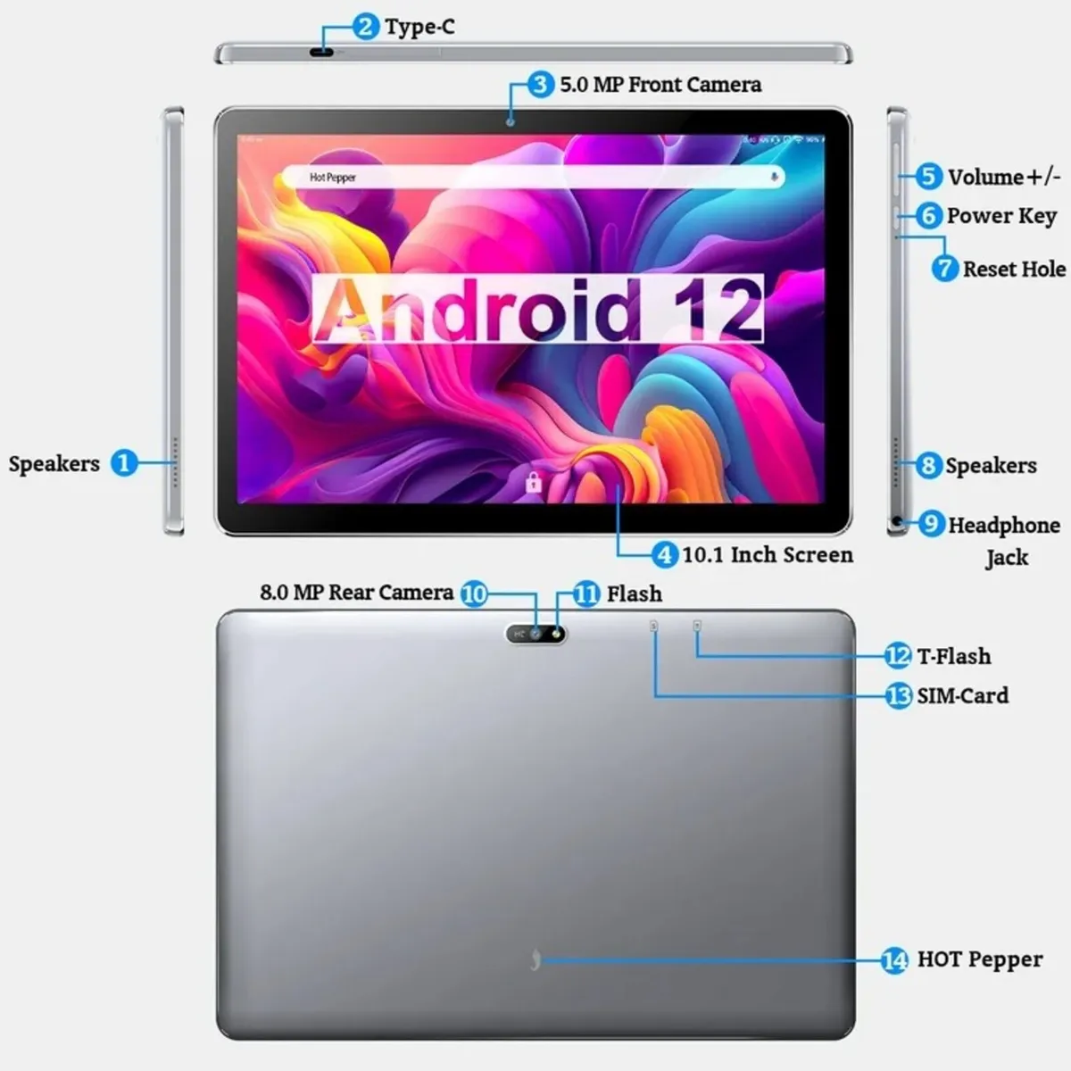 Hot Paper Tablet 10.1 inch WiFi and 4G LTE - Image 3